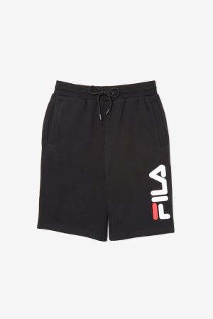 FILA Bono Shorts Black / White / Red,Mens Clothing | CA.TBCOKD468